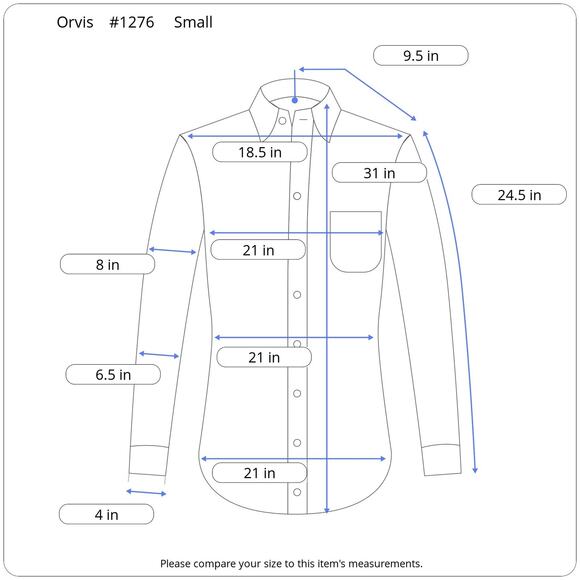 Orvis Shirt Men's Small Long Sleeve Button Down Red White Grid 100% Cotton - Picture 13 of 13